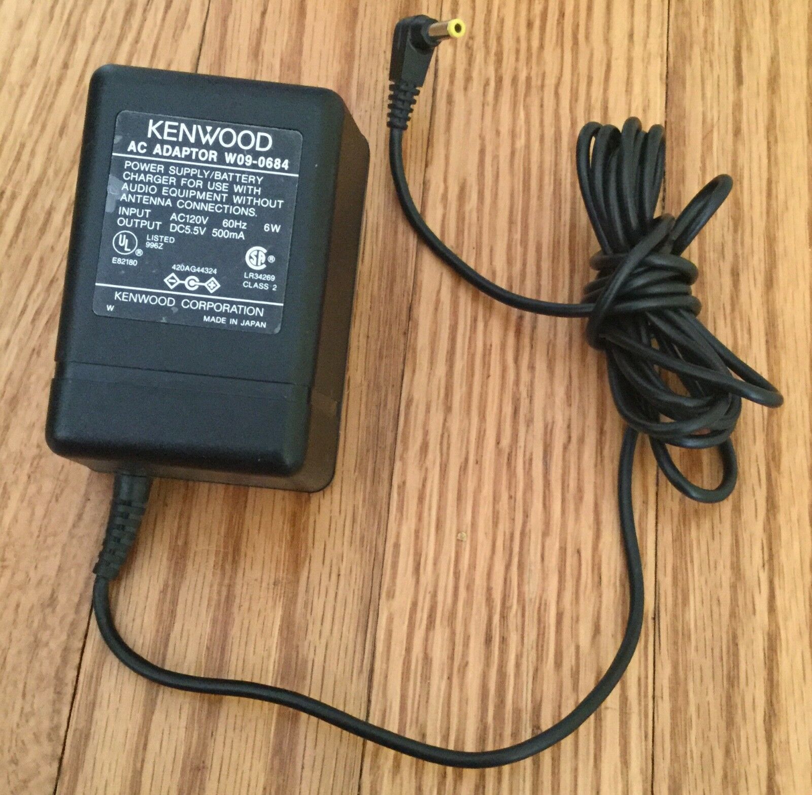 *Brand NEW*Kenwood W09-0684 Class 2 Transformer 5.5V 500mA Ac Adapter